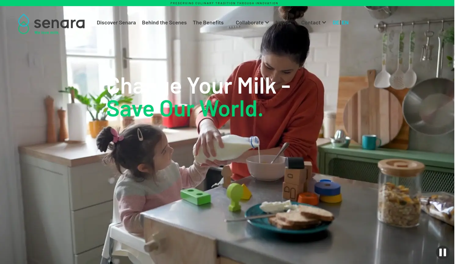 Website der Firma Senara GmbH