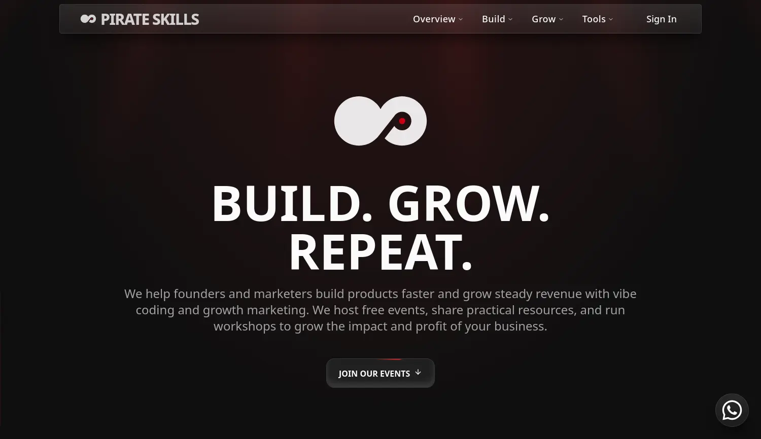 Website der Firma Pirate Skills GmbH