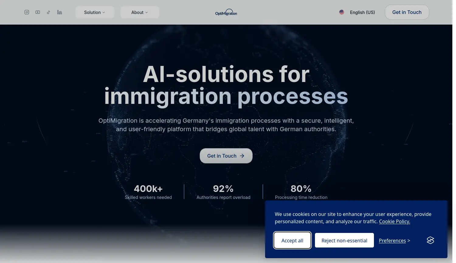Website der Firma Gustavo Campa & Ines dos Santos