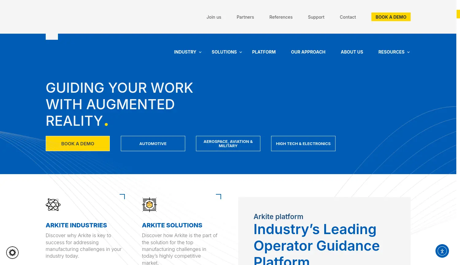 Website der Firma Arkite NV