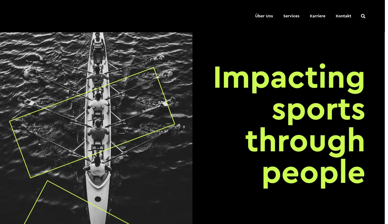 Website der Firma Kienbaum Sports GmbH