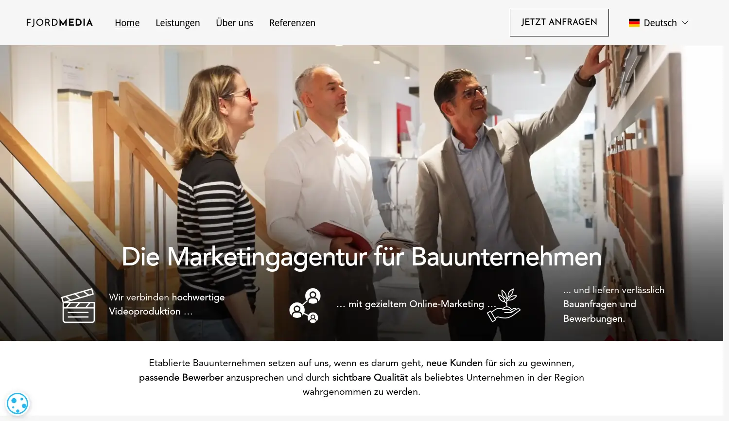 Website der Firma Fjord Media GbR