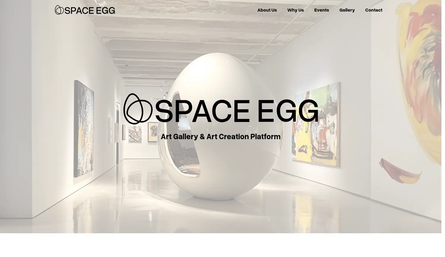 Website der Firma Space Egg