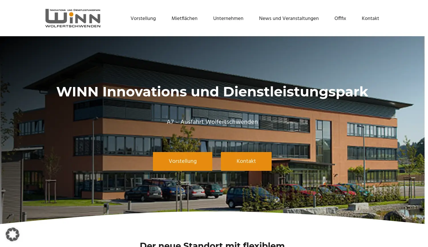 Website der Firma Geschäftshaus Wolfertschwenden GmbH & Co. KG