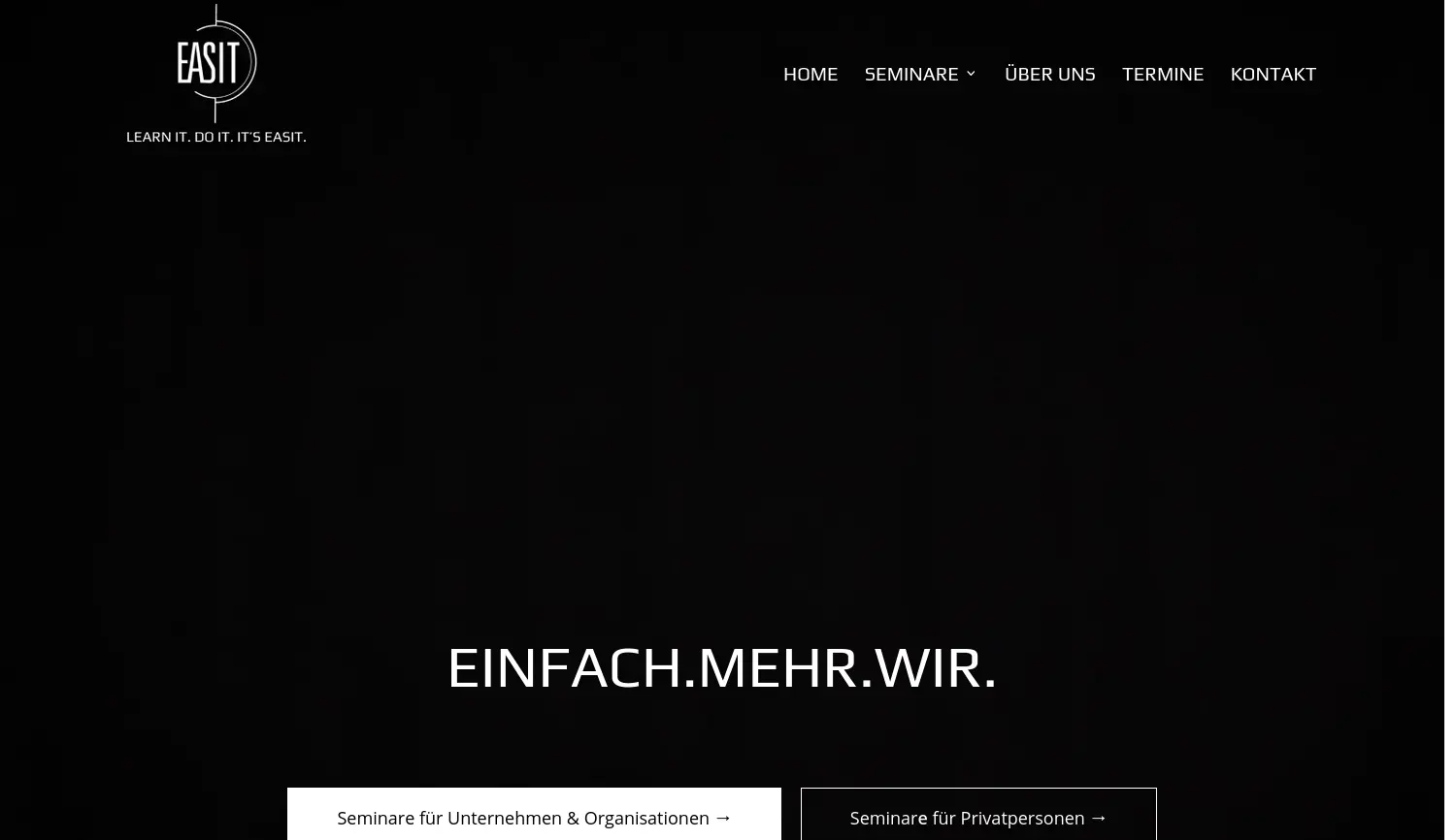 Website der Firma EASIT Inh. Eugen Schitz