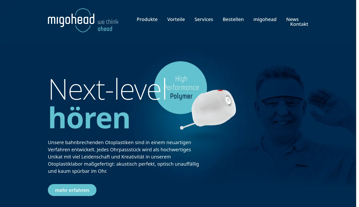 Website der Firma migohead Flora Mirzoyan & Roman Golovkov GbR