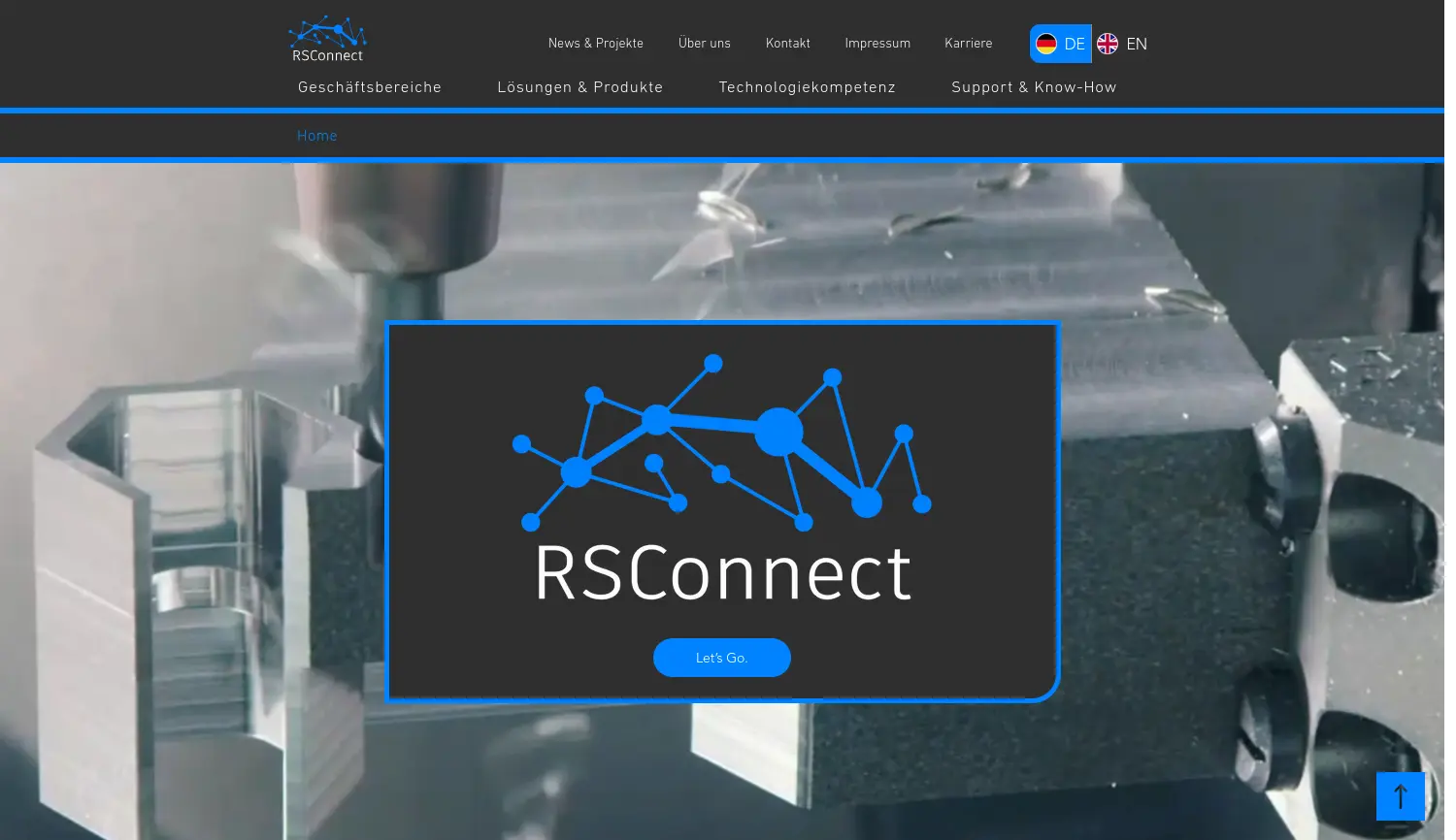 Website der Firma RSConnect GmbH