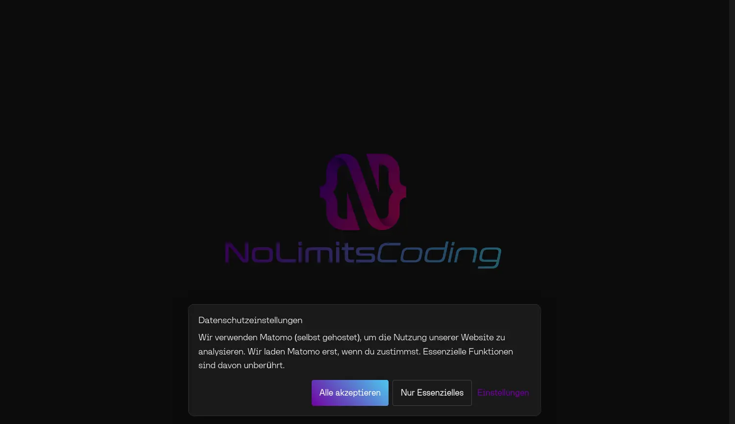 Website der Firma NoLimitsCoding GmbH