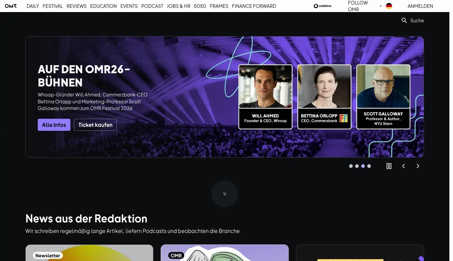 Website der Firma ramp106 GmbH