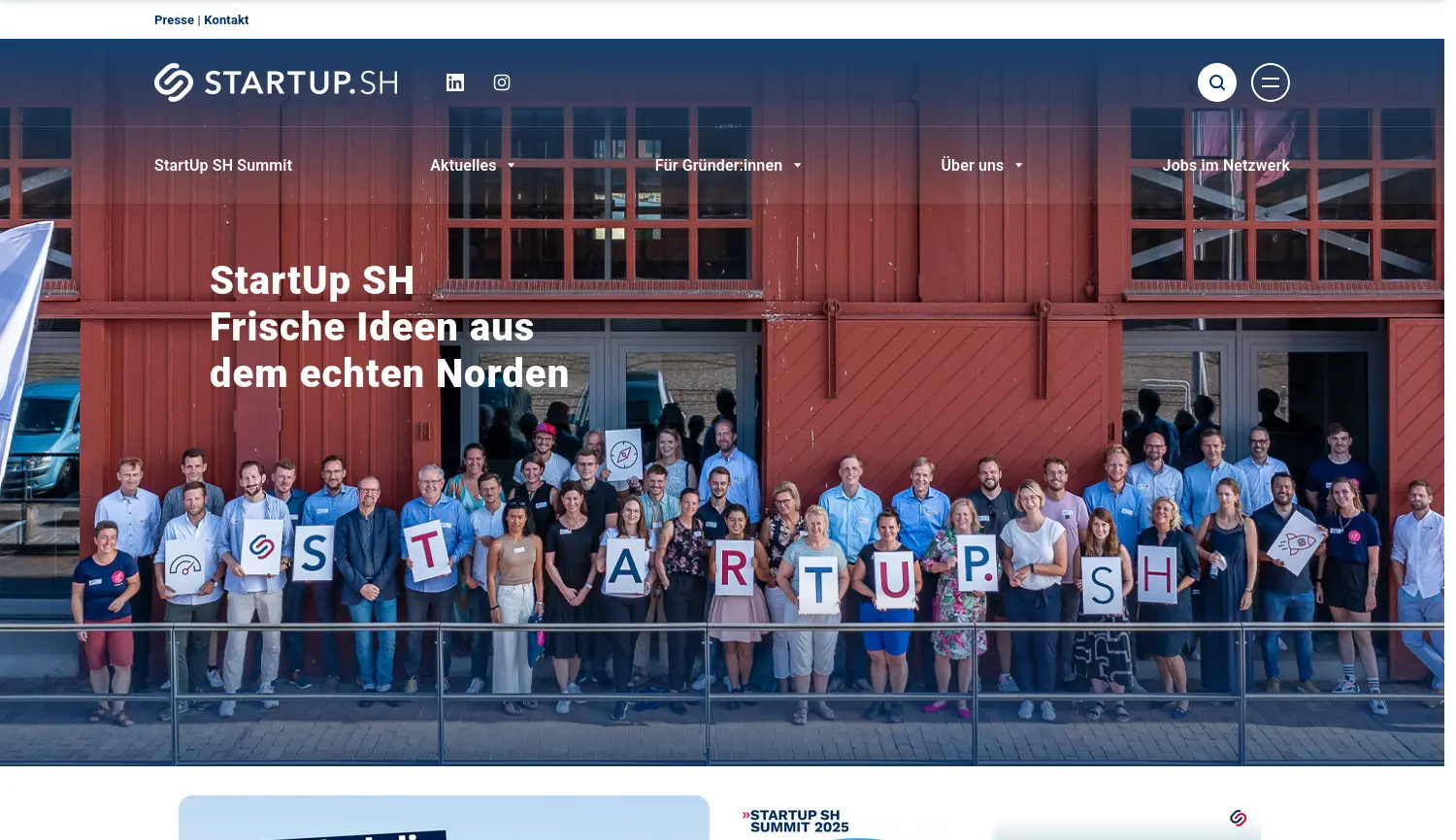 Website der Firma Forschungs- und Entwicklungszentrum Fachhochschule Kiel GmbH