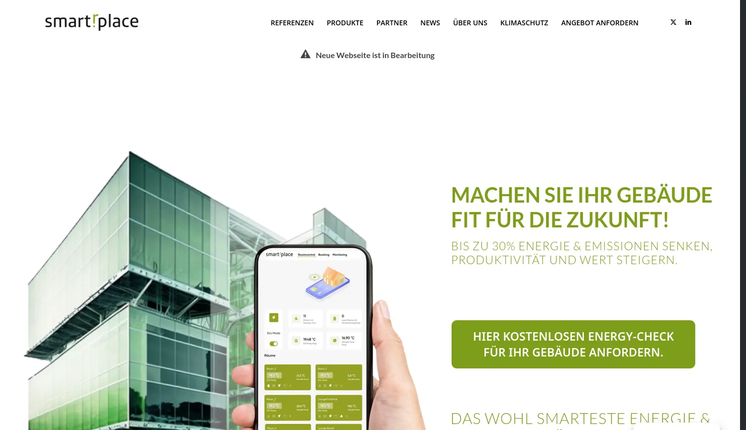 Website der Firma Smartrplace GmbH