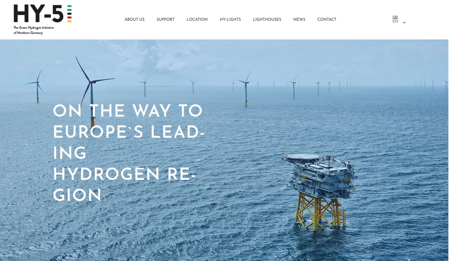 Website der Firma Hamburg Marketing GmbH (in Vertretung der HY-5 Initiative)