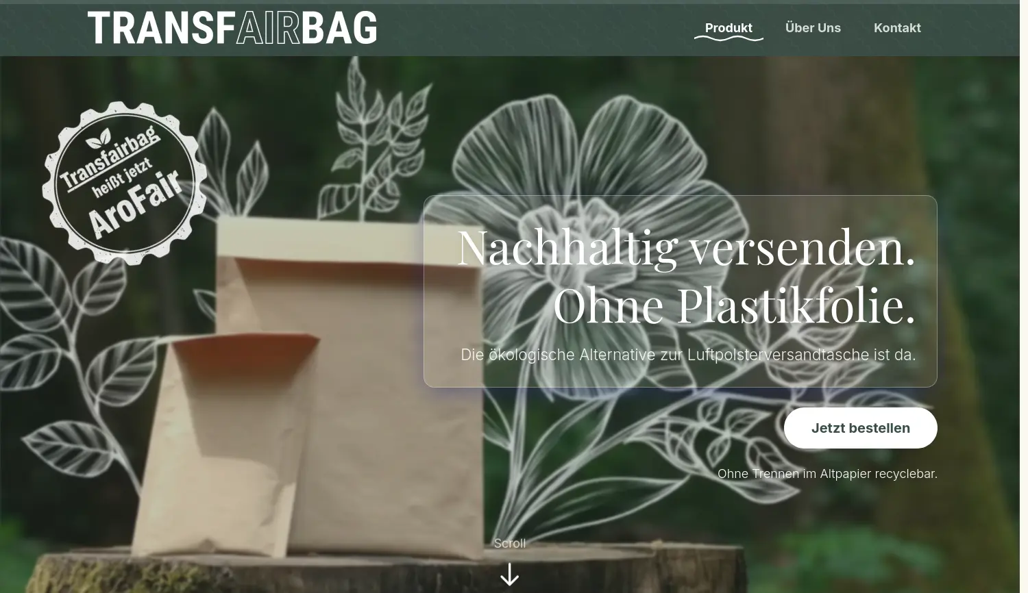 Website der Firma Circular Innotech GmbH