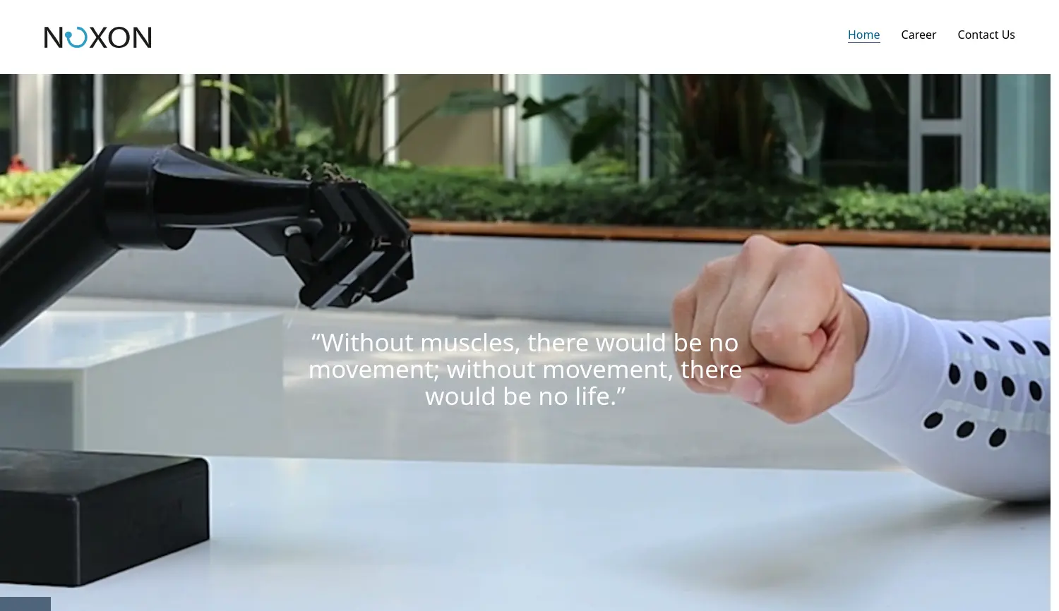 Website der Firma Noxon GmbH