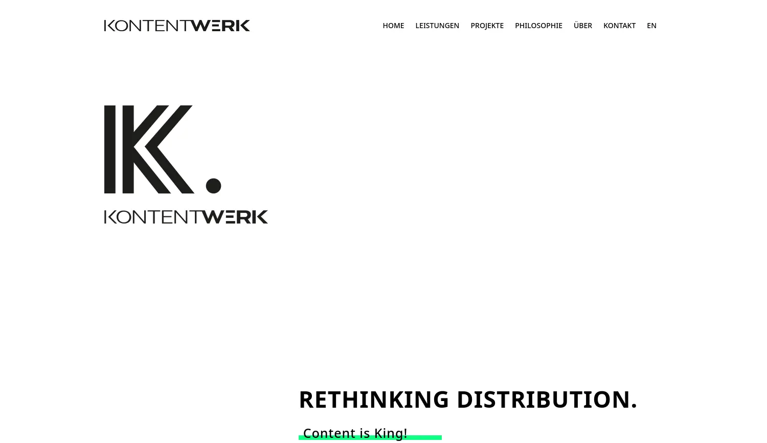 Website der Firma Kontentwerk GmbH