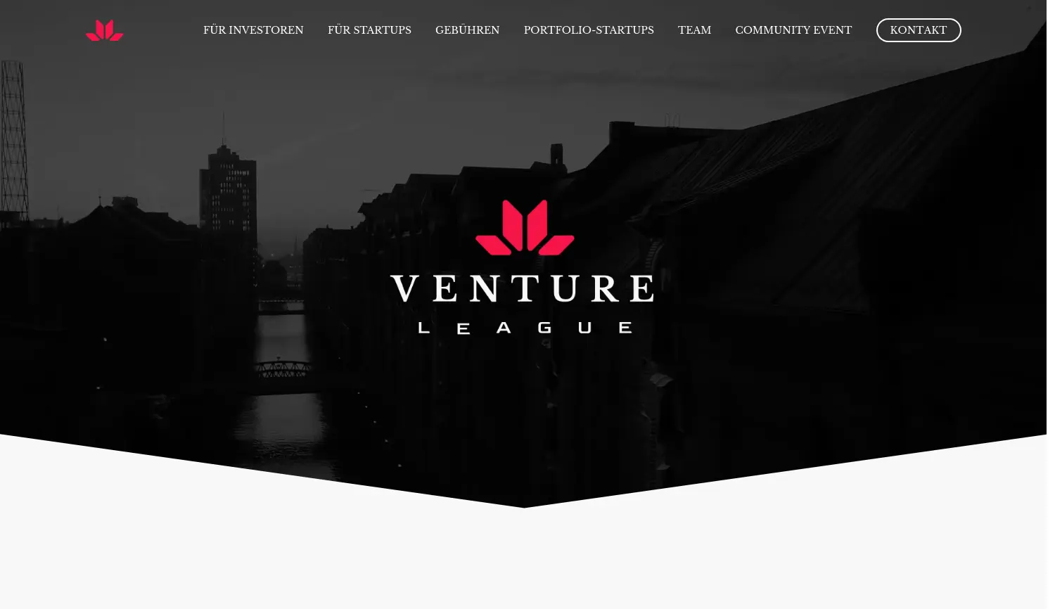 Website der Firma VLC Venture League GmbH