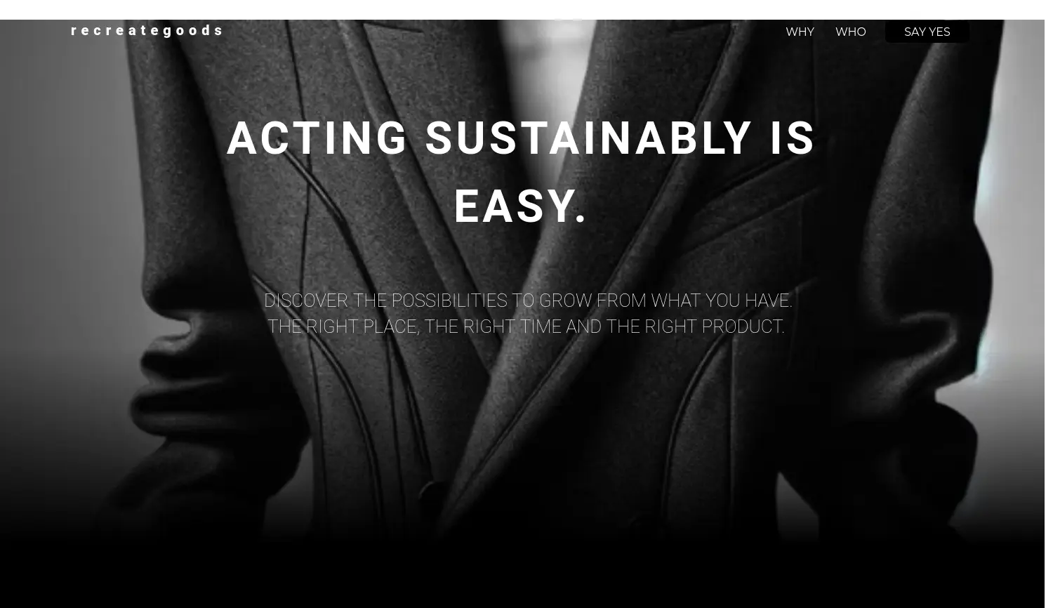 Website der Firma recreategoods