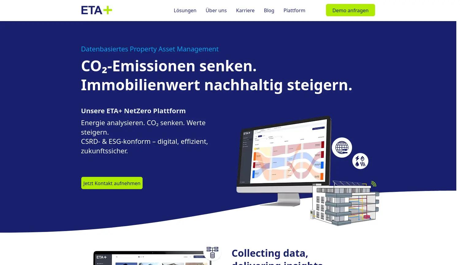 Website der Firma ETA PLUS GmbH