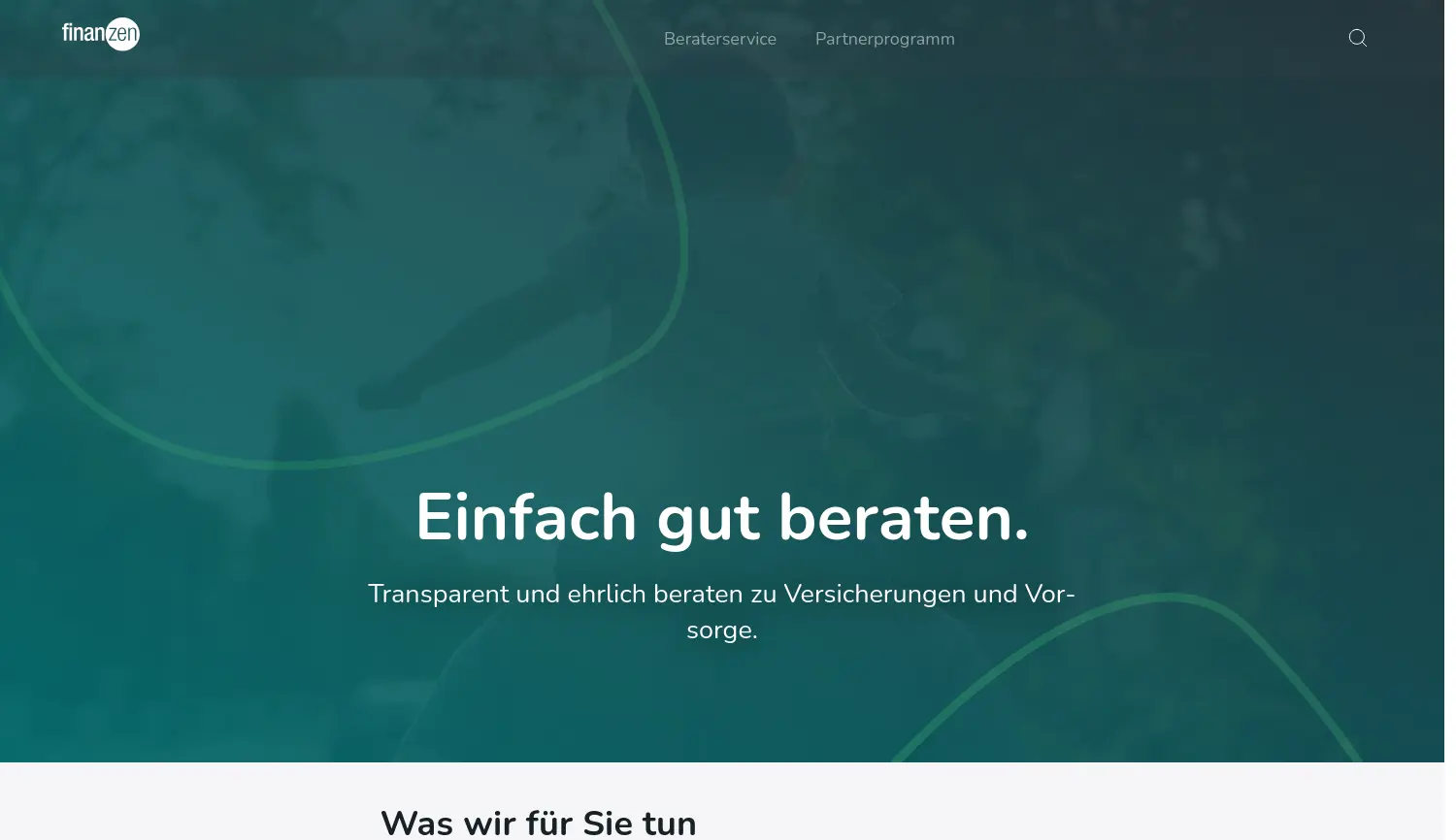 Website der Firma finanzen.de Leadsales GmbH