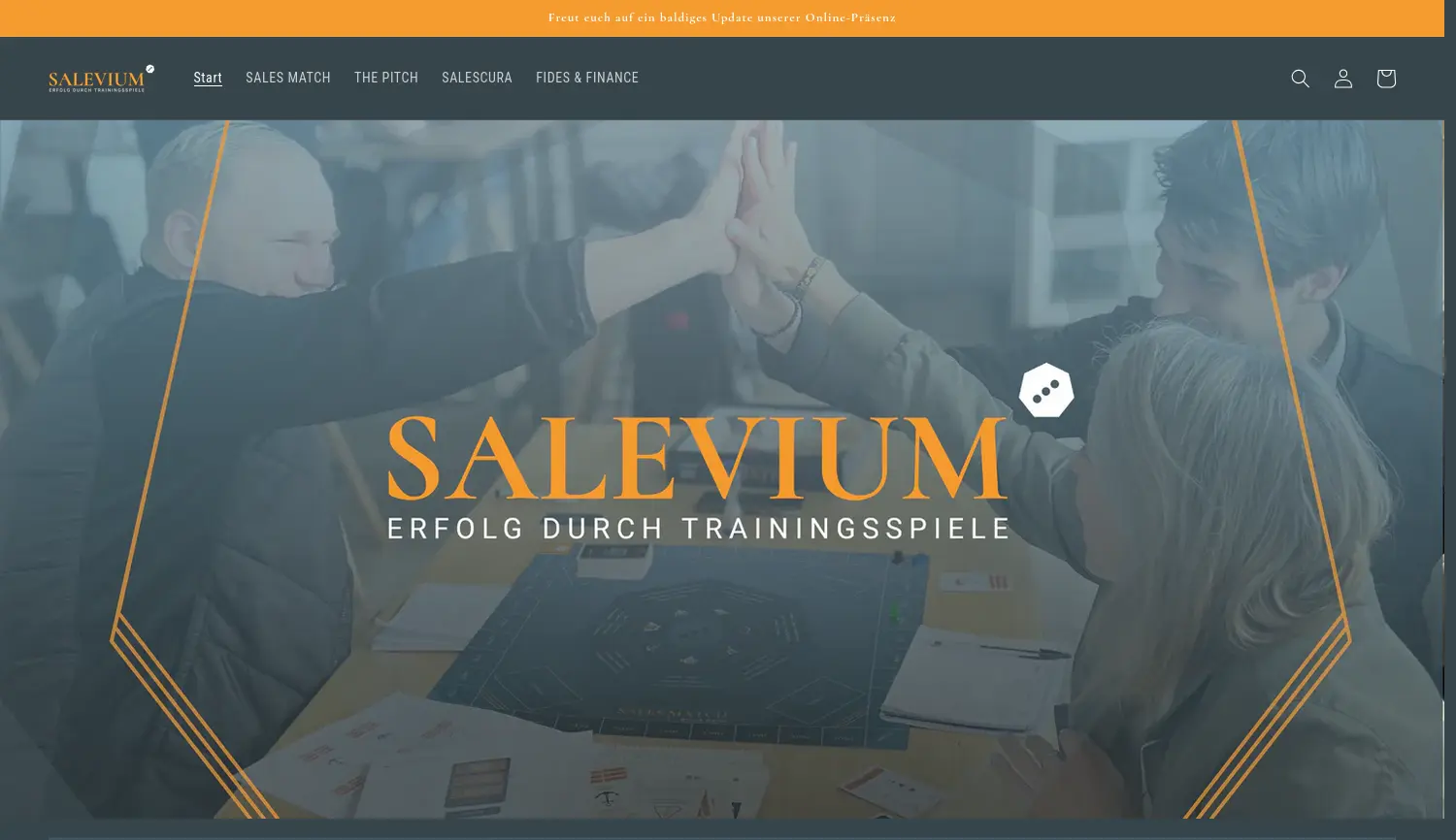 Website der Firma SALEVIUM UG (haftungsbeschränkt)