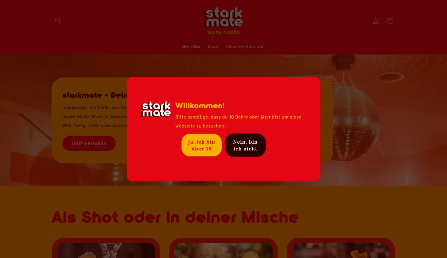 Website der Firma Starkmate GmbH