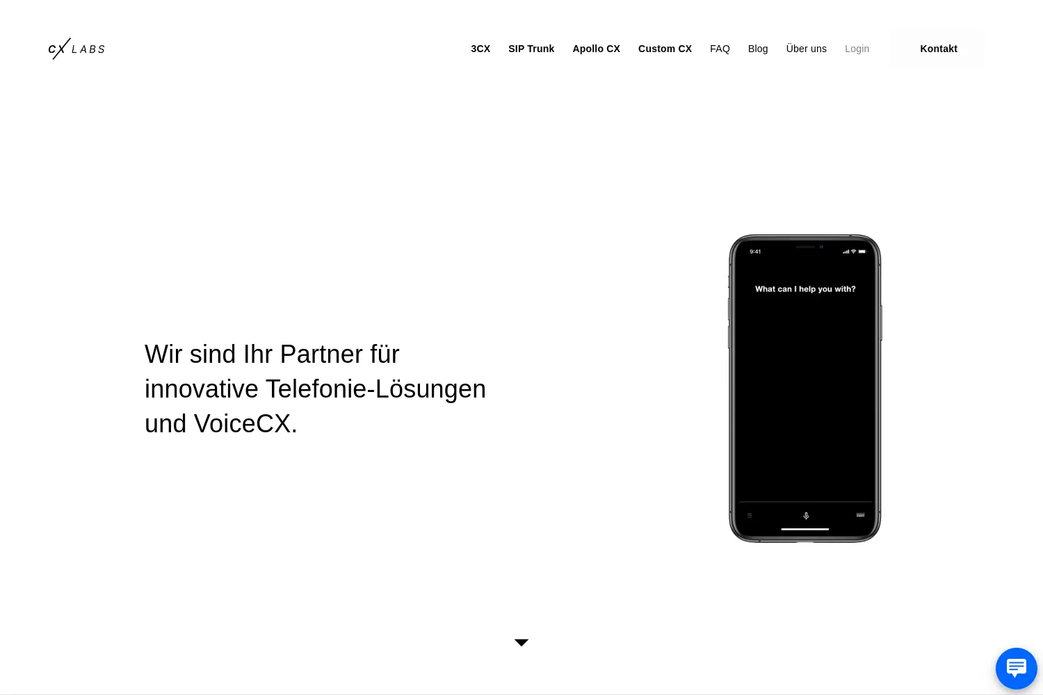 Website der Firma CX Labs GmbH