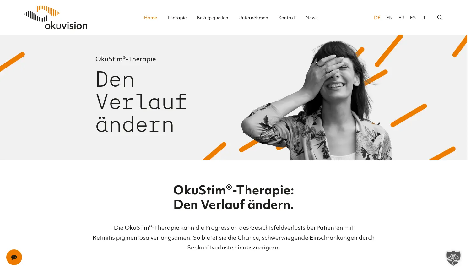 Website der Firma Okuvision GmbH