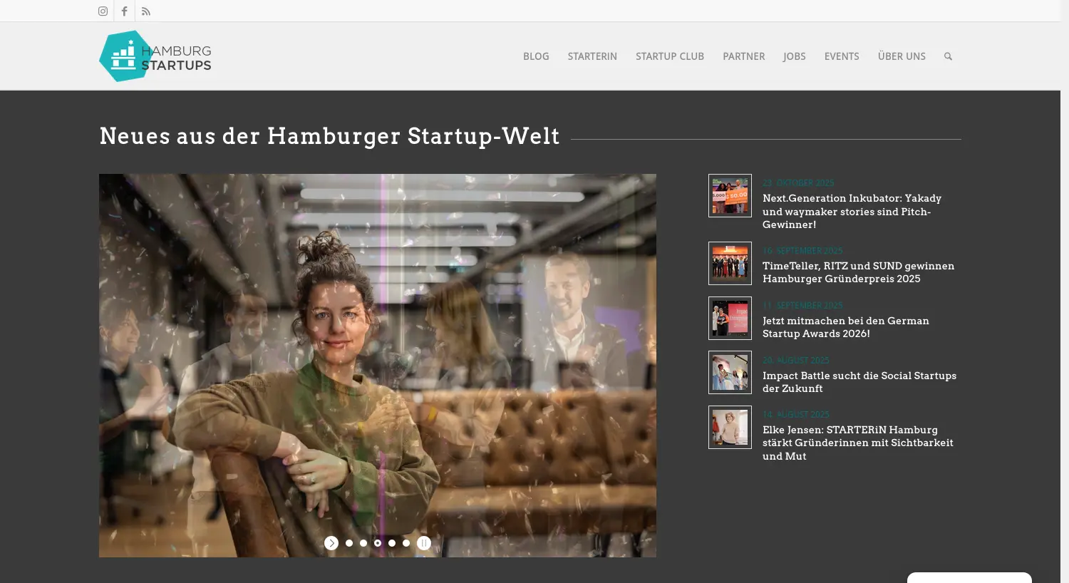 Website der Firma HHS Net UG (haftungsbeschränkt) – Hamburg Startups