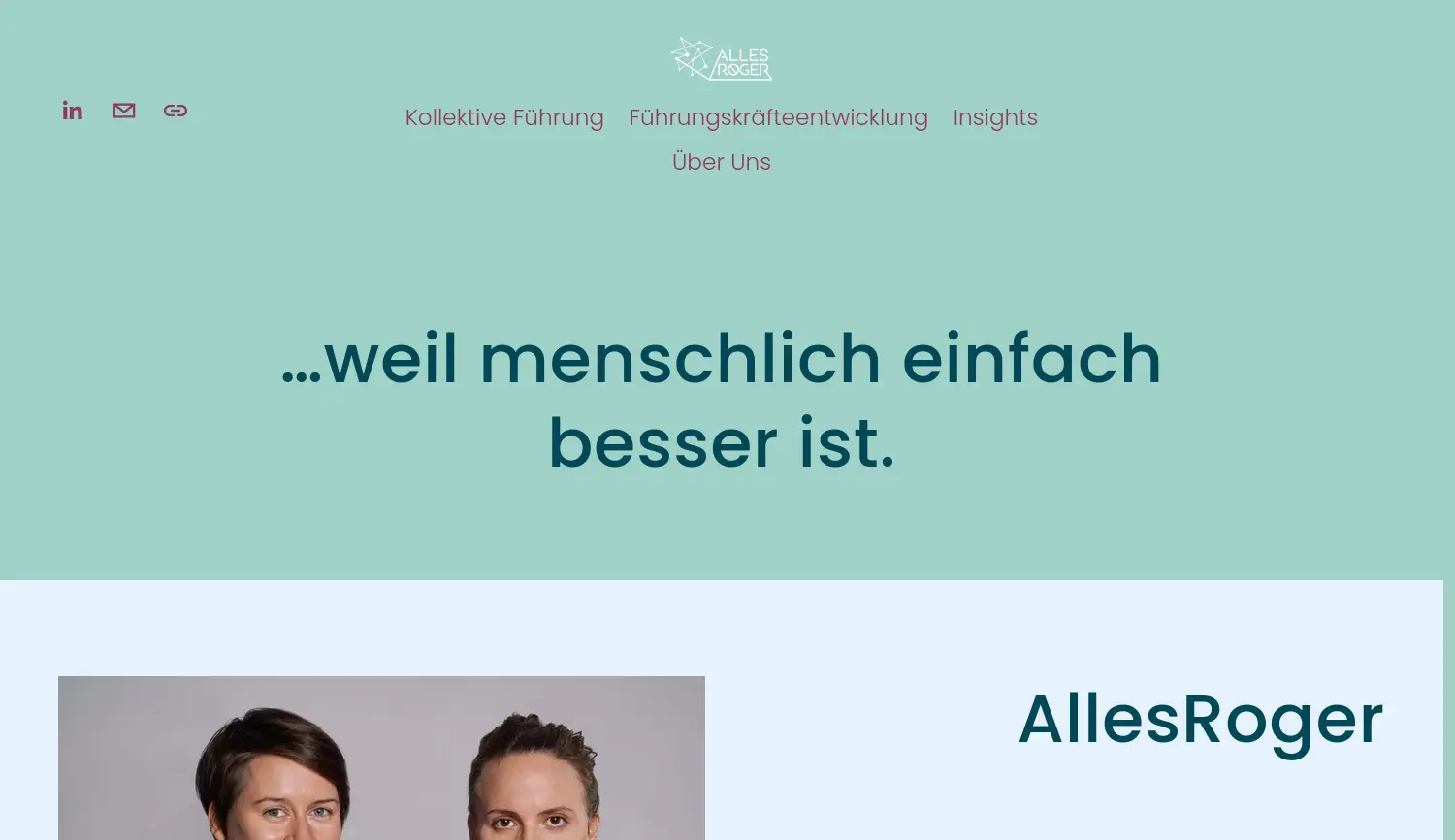 Website der Firma AllesRoger UG (haftungsbeschränkt)