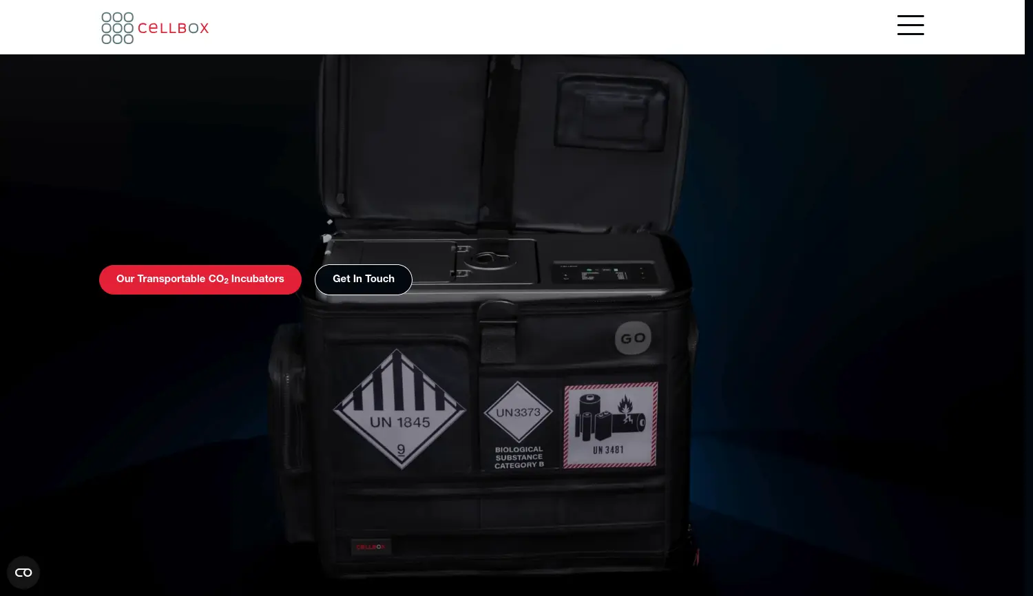 Website der Firma Cellbox Solutions GmbH