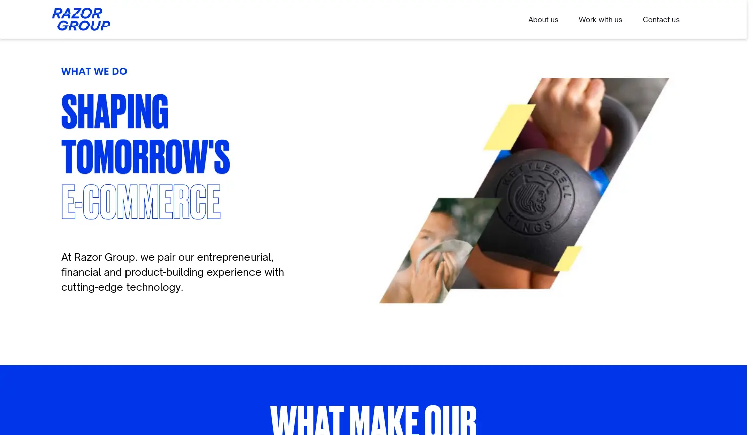 Website der Firma Razor Group GmbH