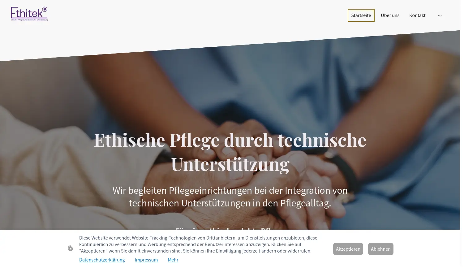 Website der Firma Ethitek T&S Deufel GbR