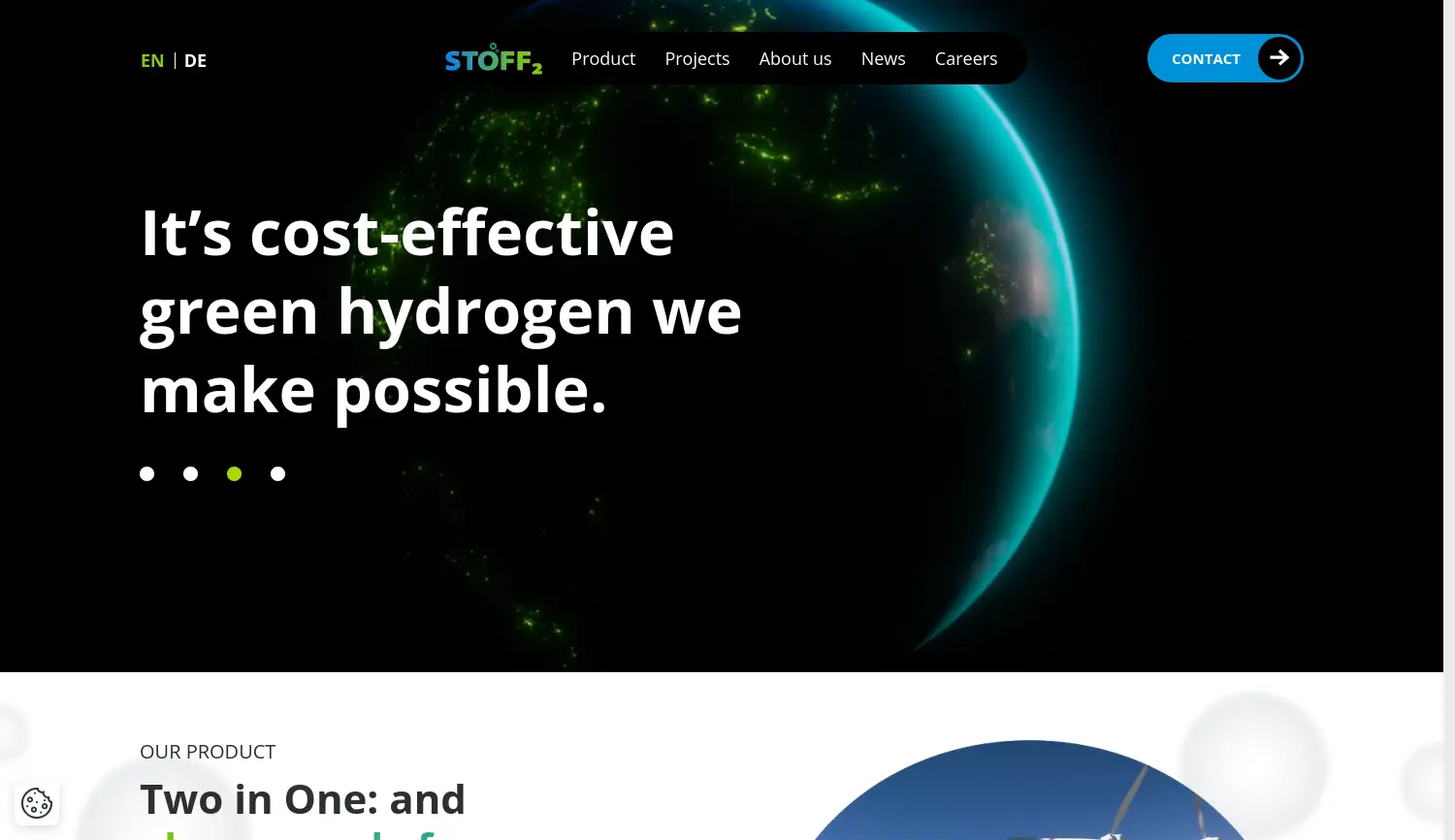 Website der Firma STOFF2 GmbH