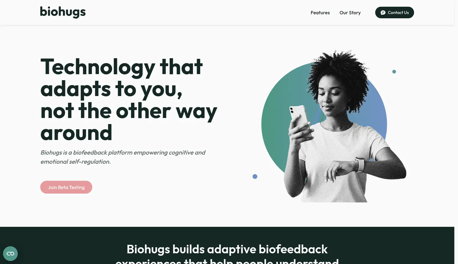 Website der Firma Biohugs UG (haftungsbeschränkt)