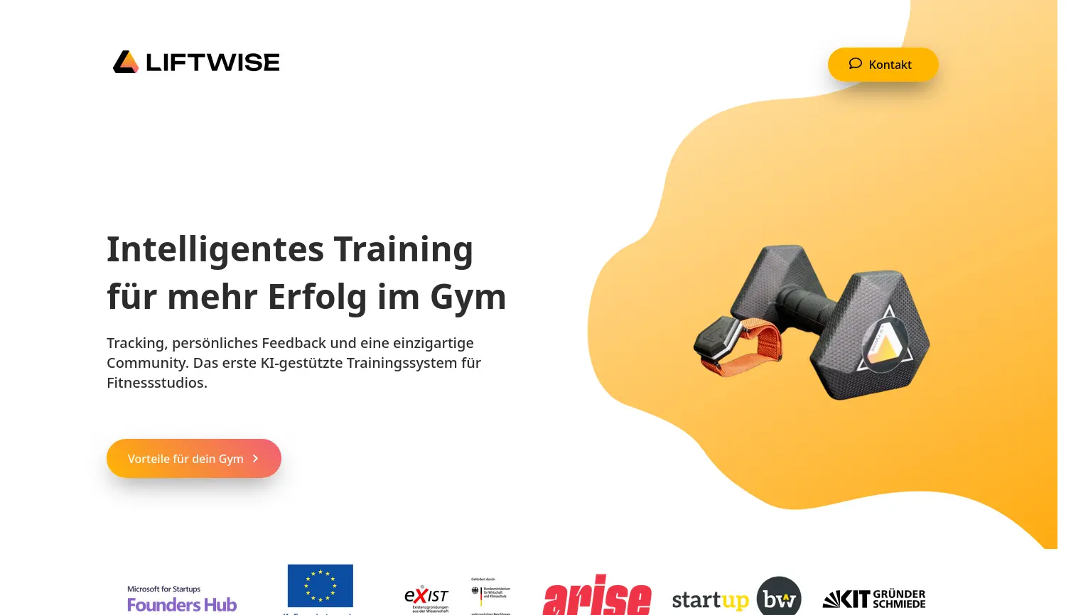 Website der Firma Liftwise GmbH