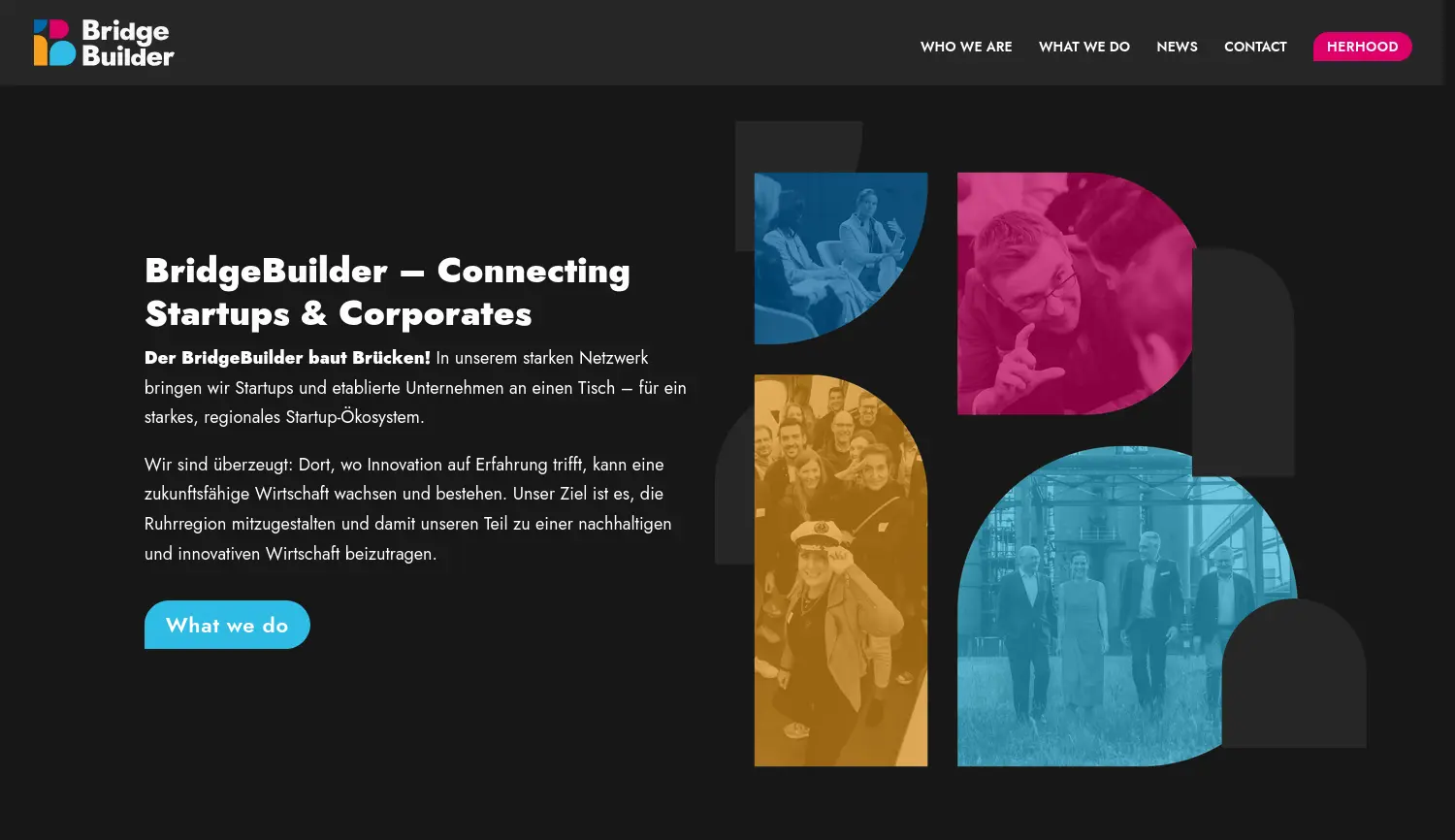 Website der Firma BRIDGEBUILDER