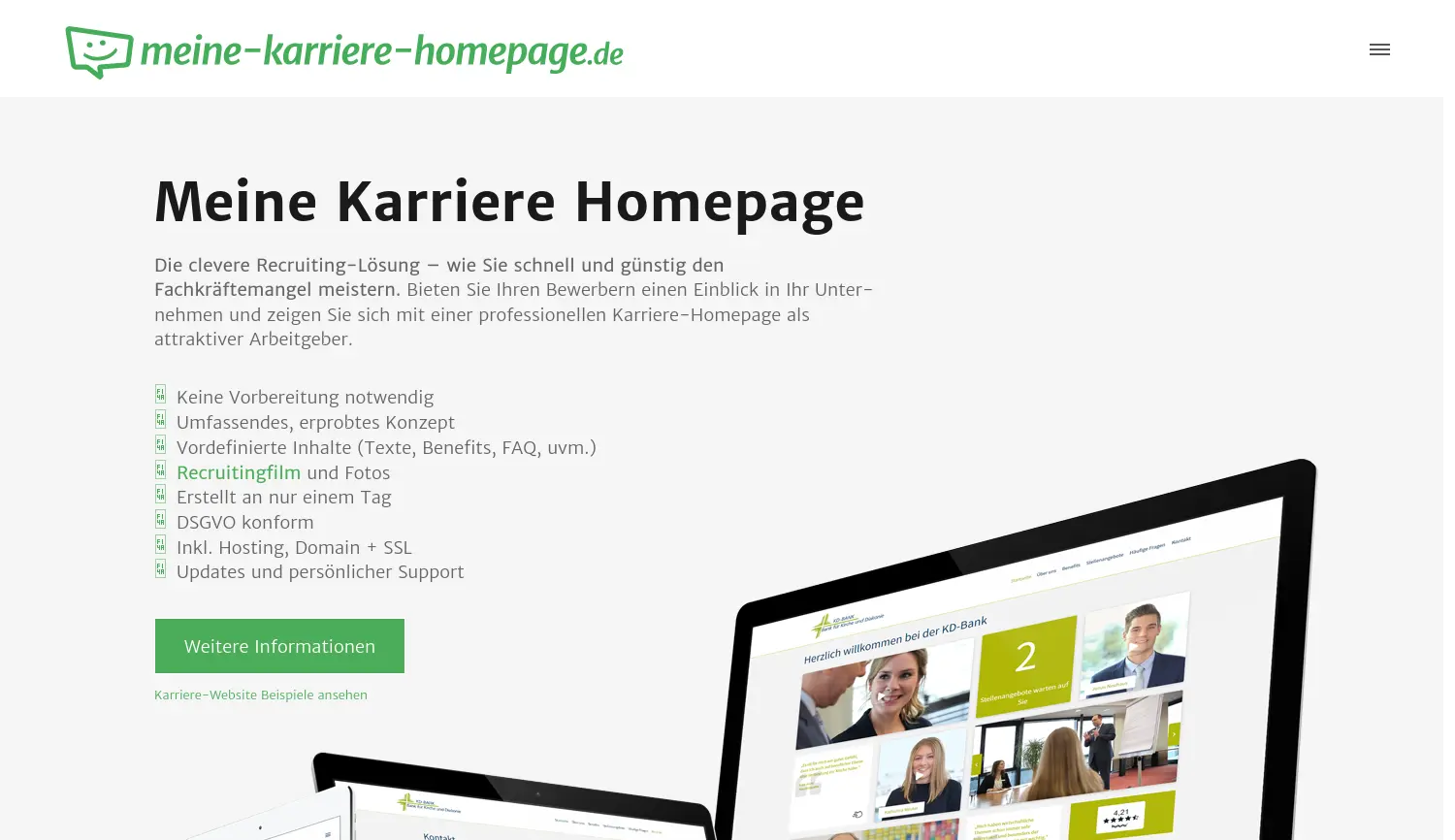 Website der Firma P3 DIGITAL / GROUP