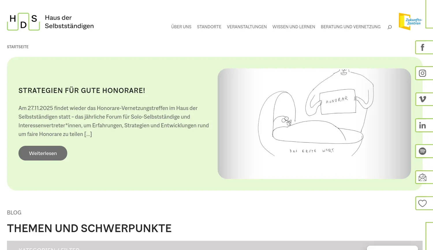 Website der Firma INPUT Consulting gGmbH (Zuwendungsnehmer)