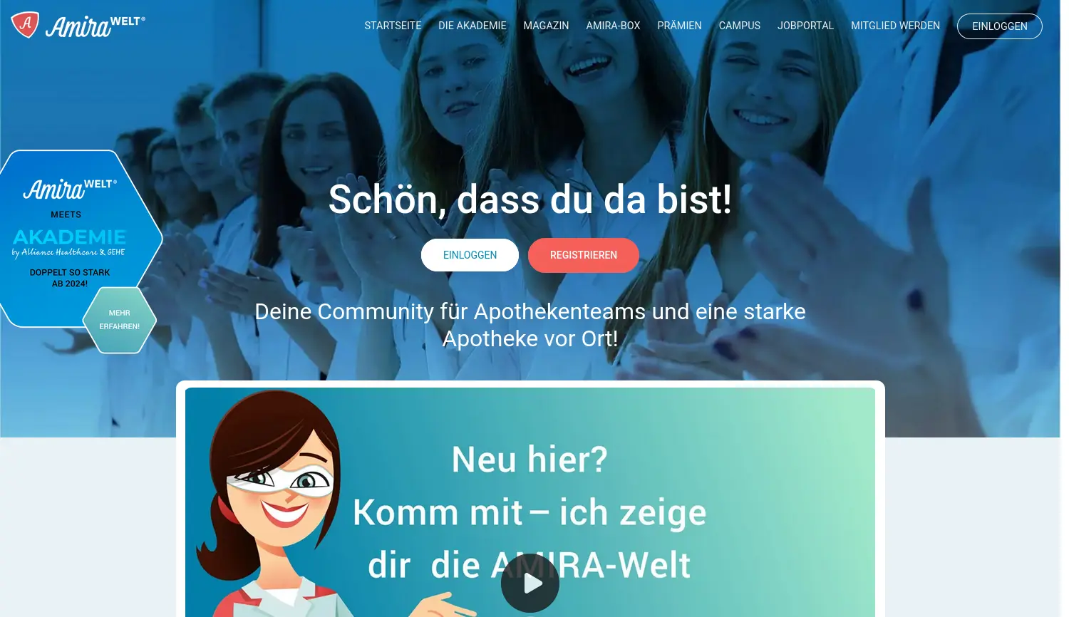 Website der Firma Amira Media GmbH