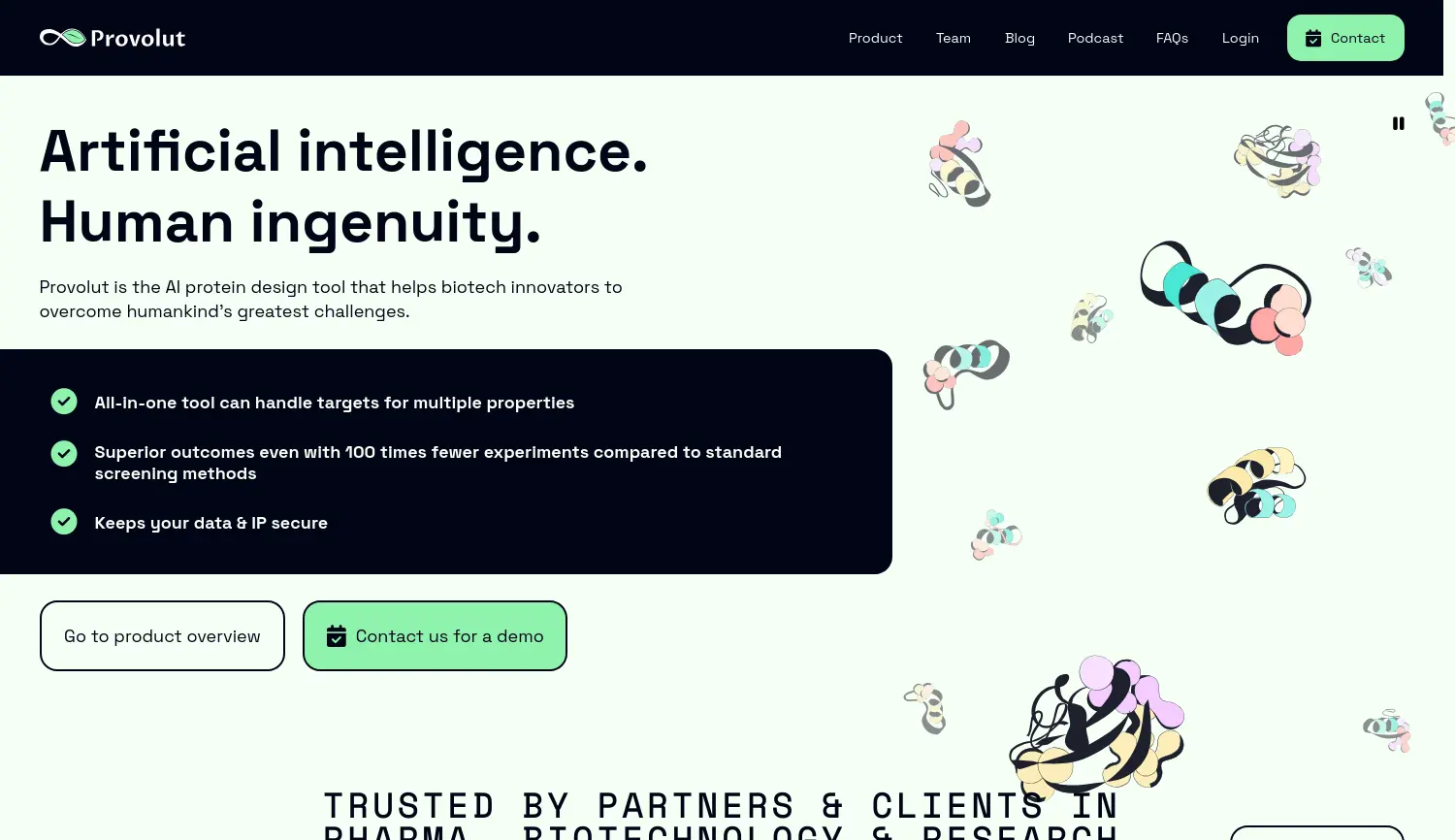 Website der Firma Provolut