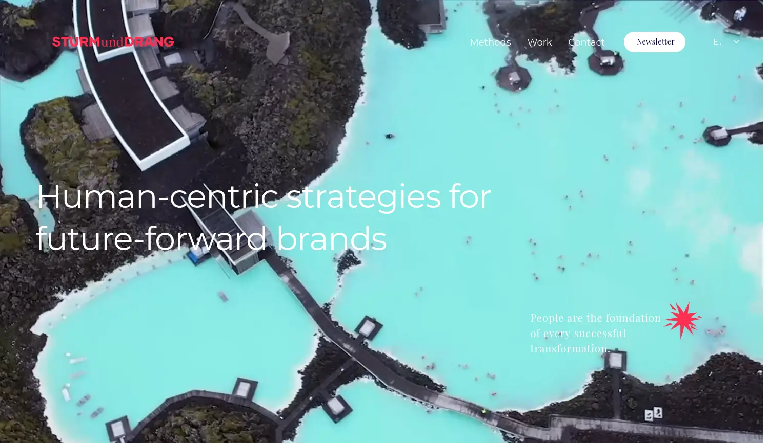 Website der Firma STURM and DRANG GmbH