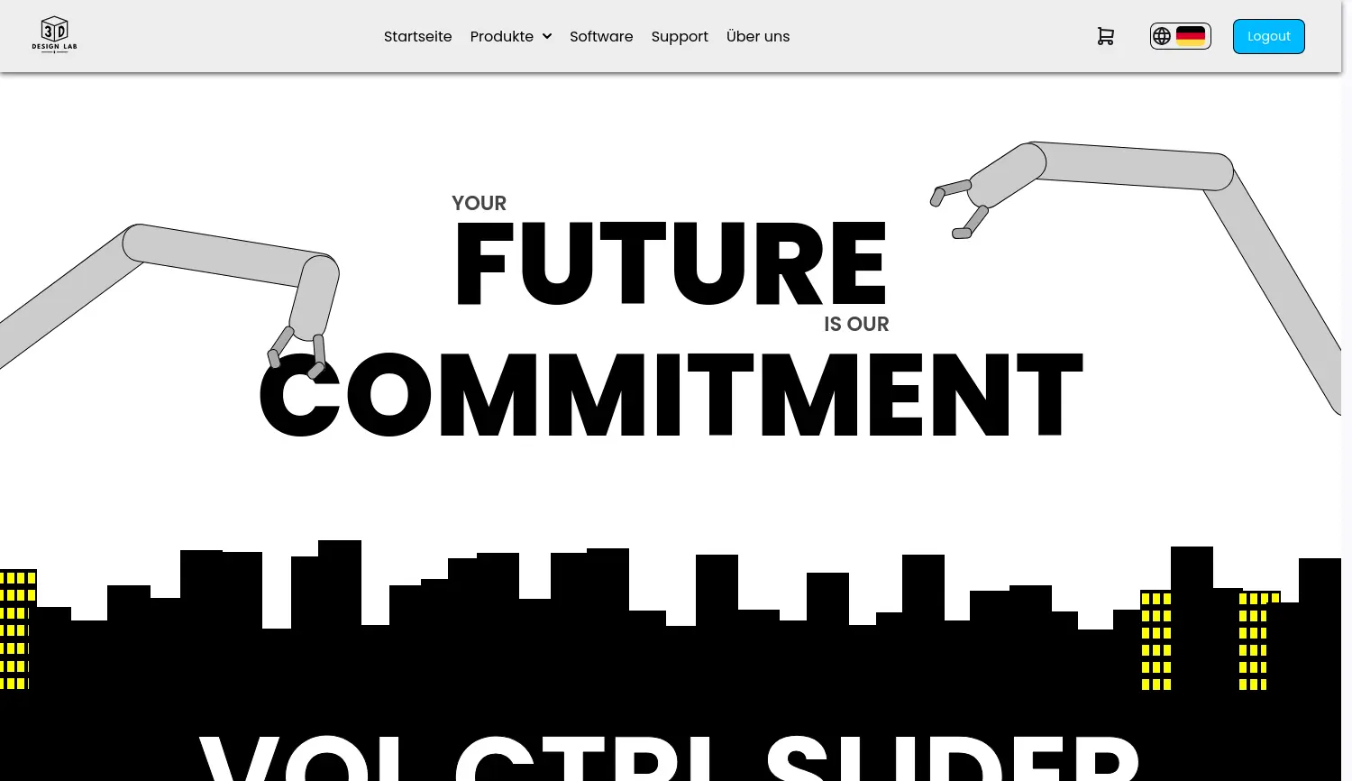 Website der Firma 3D Design Lab UG (haftungsbeschränkt)