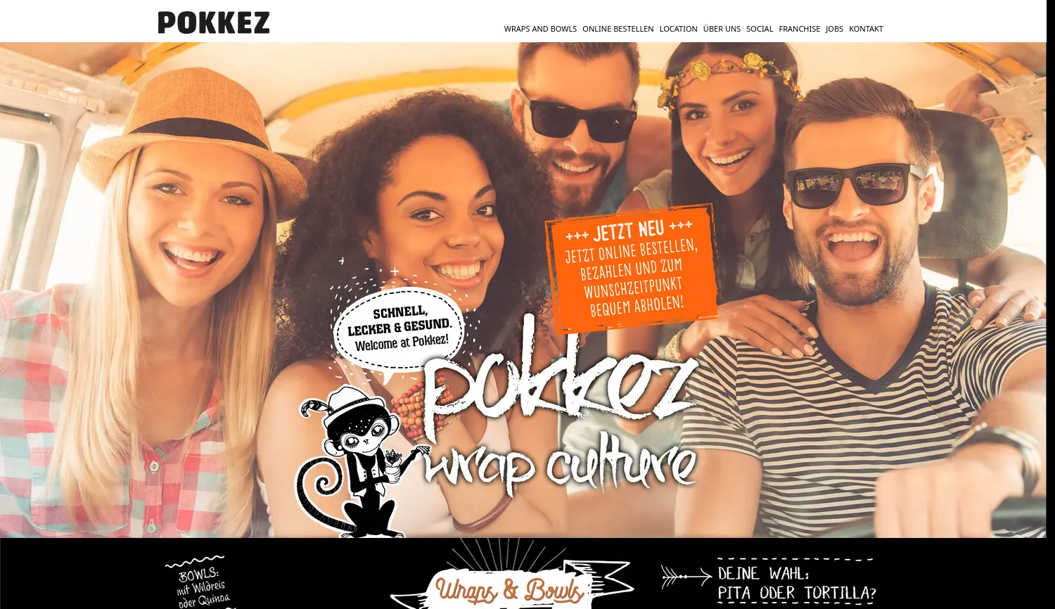 Website der Firma Pokkez Matthias Knobloch