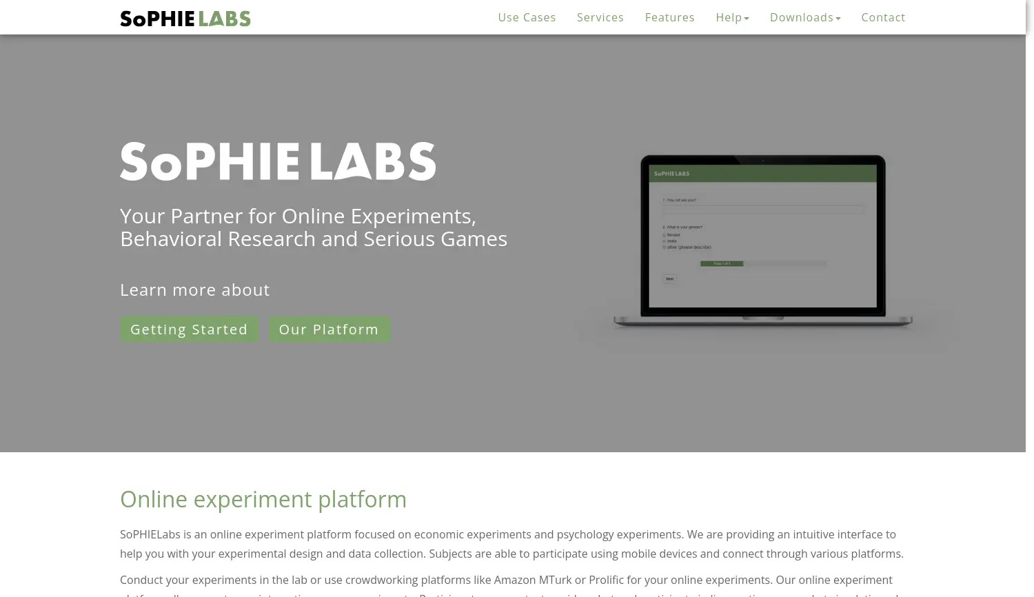 Website der Firma SoPHIELabs GmbH