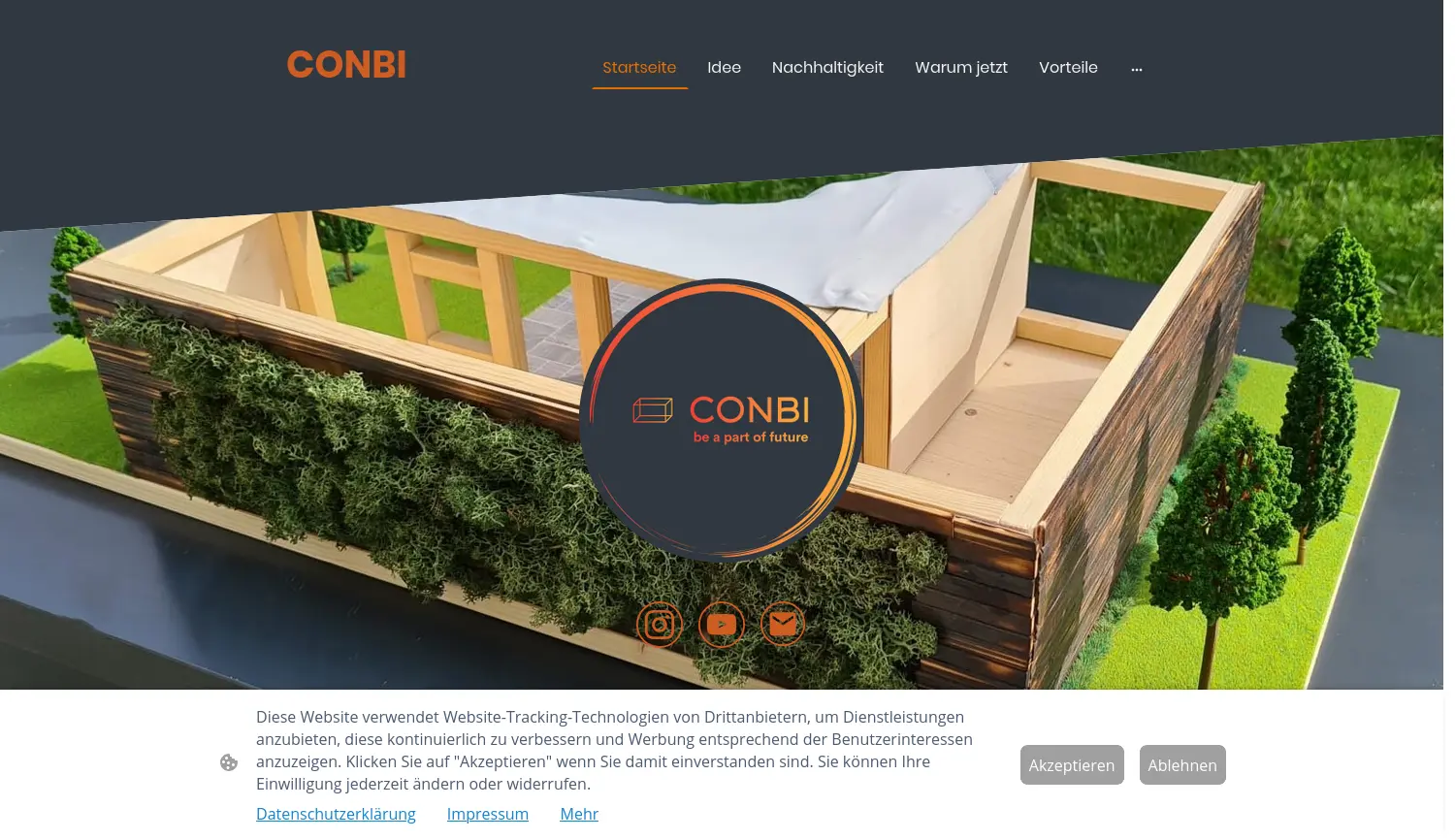 Website der Firma CONBI