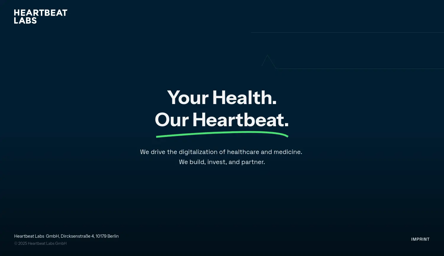 Website der Firma Heartbeat Labs GmbH