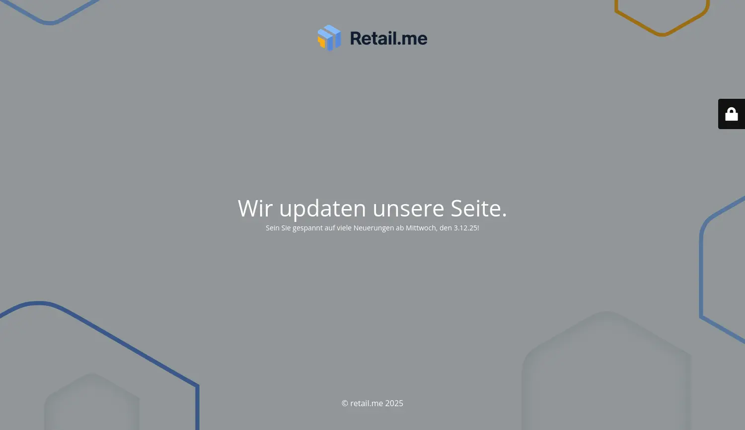 Website der Firma Retail.me GmbH