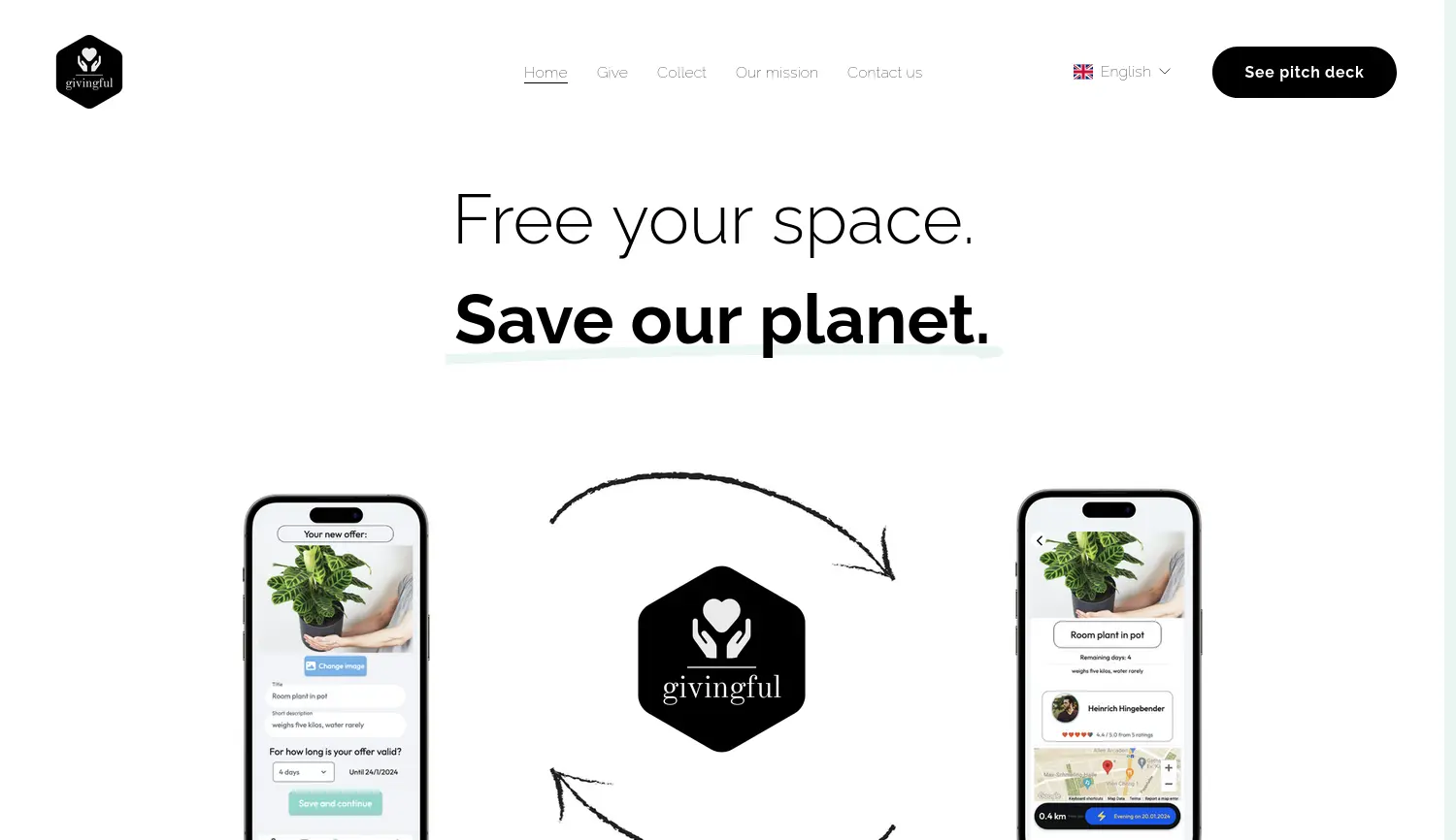 Website der Firma givingful UG (haftungsbeschränkt)