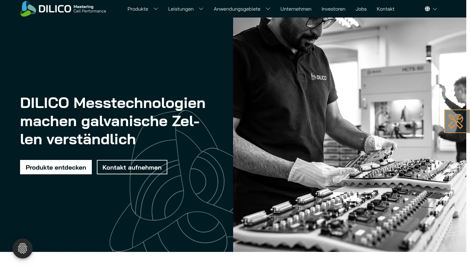 Website der Firma DILICO engineering GmbH