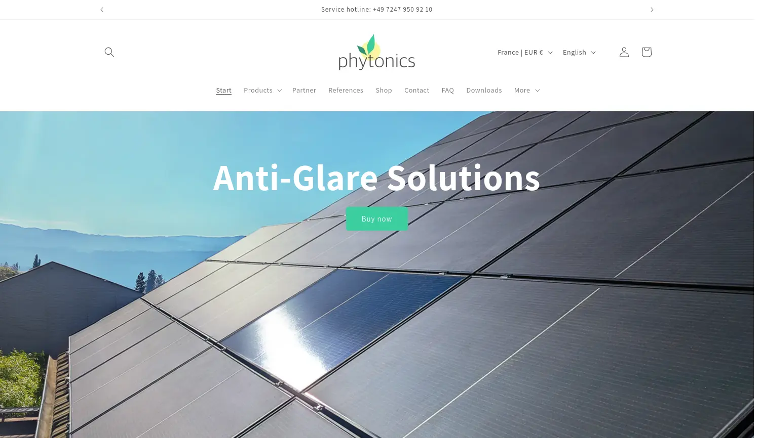 Website der Firma Phytonics GmbH